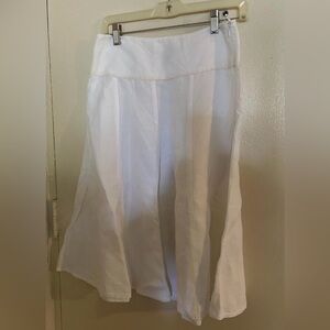 DKNY White Linen Women's Skirt